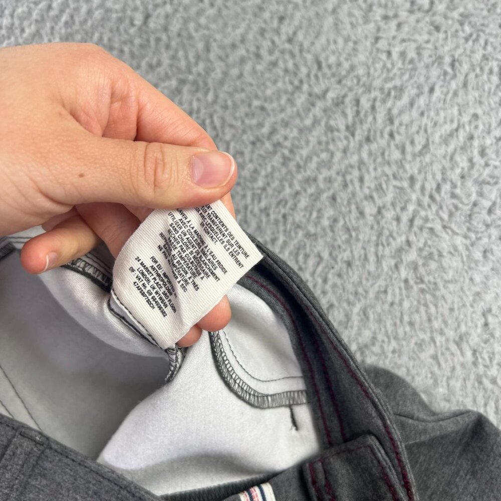 Pilcro Letterpress Serif Pants Women 30 Gray Tapered City Modern Anthropologie - Picture 4 of 13